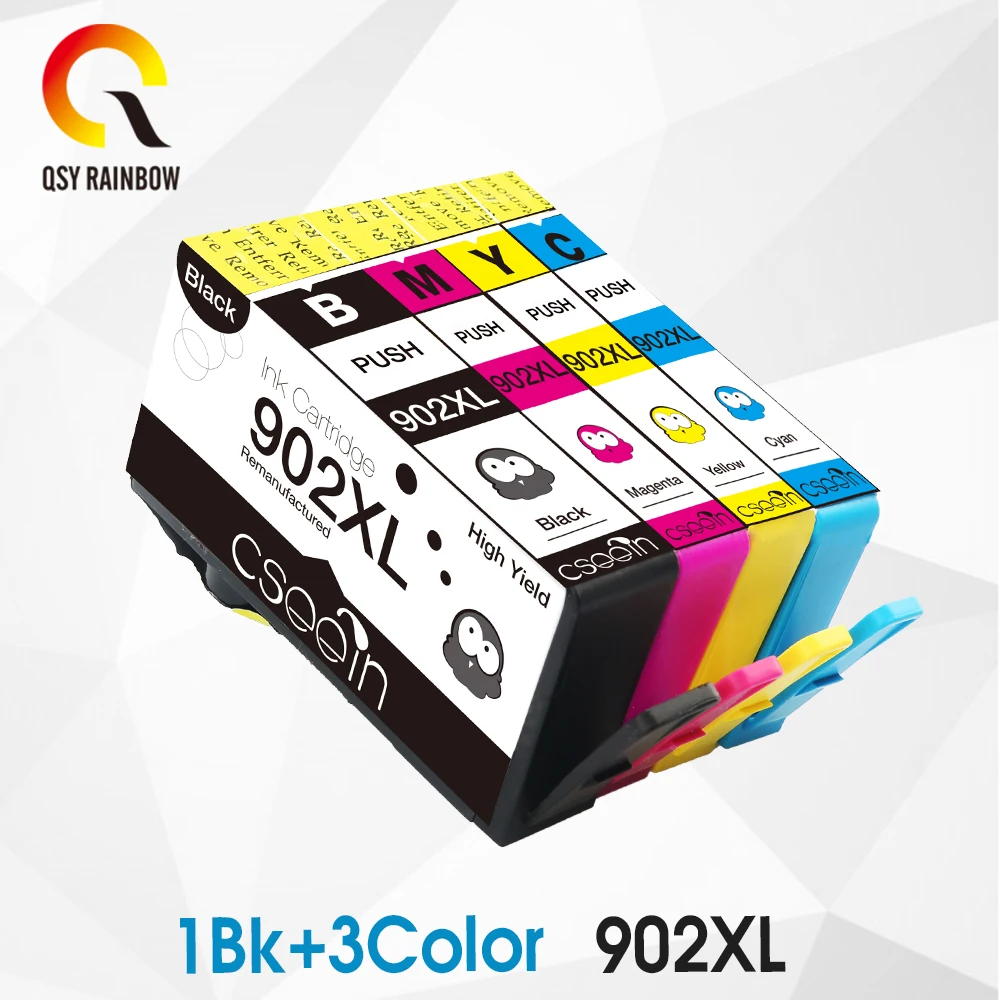 CMYK SUPPPLIES 4 PCS Remanufactured ink cartridges replacement for 902 Compatible with OfficeJet Pro 6978 6960 6975 6968 6954 | Компьютеры