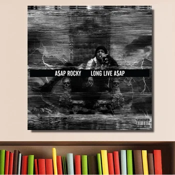 

ASAP Rocky Long Live ASAP Music Cover Poster Print on Canvas Home Decor Wall Art No Frame