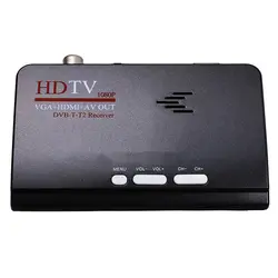 Умные телевизоры Box США Plug 1080 P Hd Dvb-T2/T ТВ коробка HDMI USB VGA Av тюнер приемник Цифровой приставка