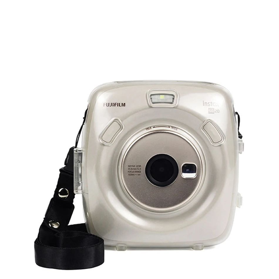 Для P для Fujifilm для Instax квадратный SQ20 камера Специальный прозрачный корпус Кристальный защитный чехол с ремешком
