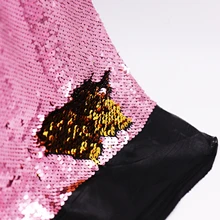 130*50 см Высококачественный расклешенный Реверсивный блестящий цвет сменный лист блесток ткань для DIY ручной работы одежды/подушки Декор