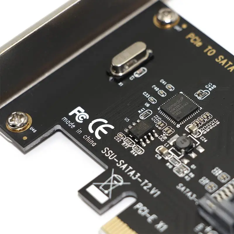 Desktop For All Pci-e Sockets Sata3.0 Expansion Card Adapter Card Hard Drive Expansion Card 2*Sata Interface 6gb Interface