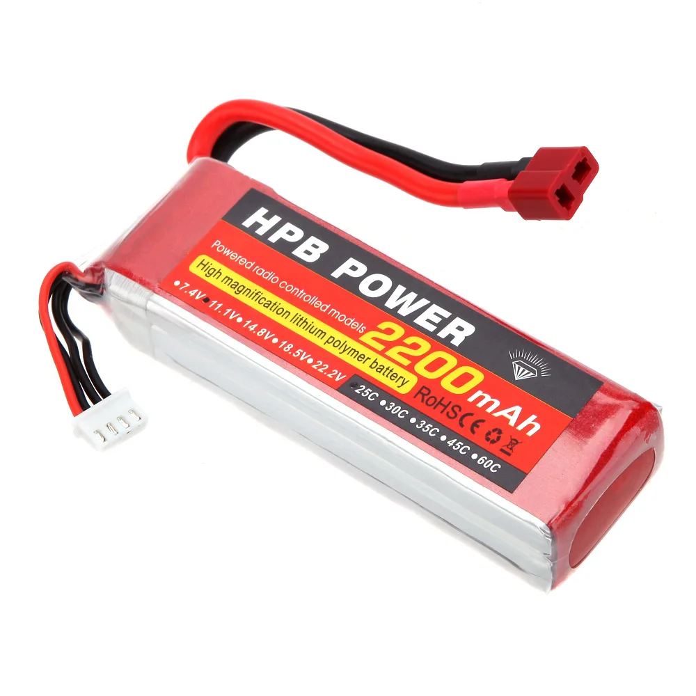 HPB 11 1 V 2200mAh 25C MAX 35C 3S T Plug литий полимерная батарея для радиоуправляемого