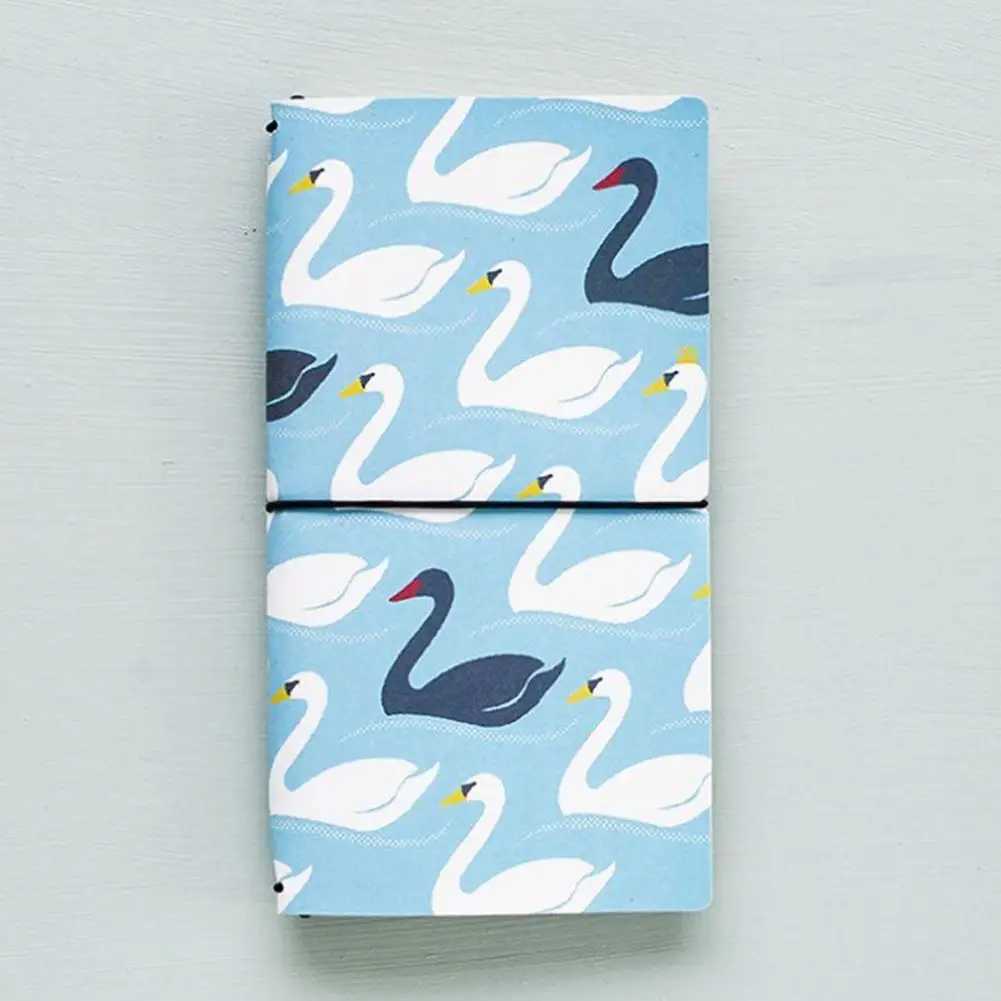 

Zakka Swan Vintage PU leather Pirate Travel Diary Writing Book Retro Spiral Notebook Notepad Stationery Office School Supplies