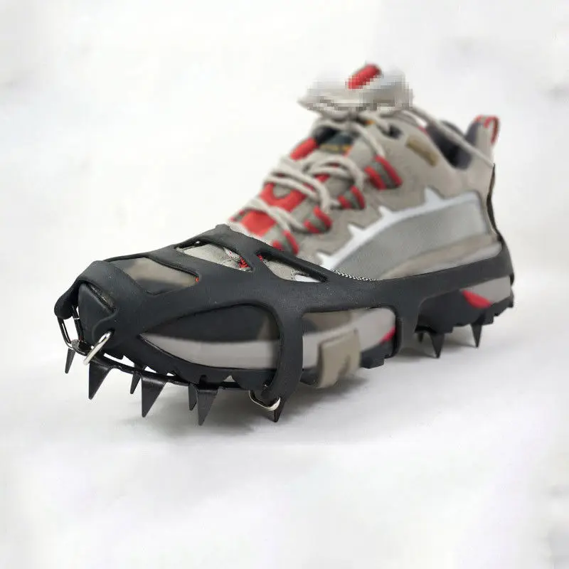 

1 Pair of Ice Snow Climbing Gripper Crampons Anti-Slip 18 Teeth Ice Snow Climbing Shoe Covers Spike Cleats Crampons Gripper