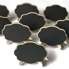 1 шт. мини деревянная двухсторонняя меловая вывеска доска для сообщений доска для письма Свадебная вечеринка номер карта украшение