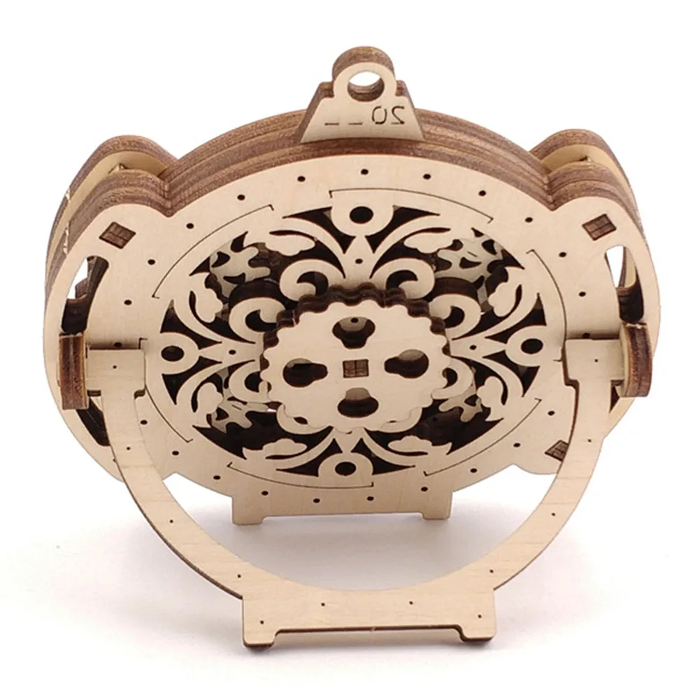 

Home Wooden Model Perpetual Calendar 2019-2046 Stand DIY 3D Wall Decor Hanging Mechanical Transmission Children Gift Toy #25