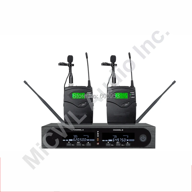 2 канальная Цифровая беспроводная ручная гарнитура MiCWL SKM9000 петличная