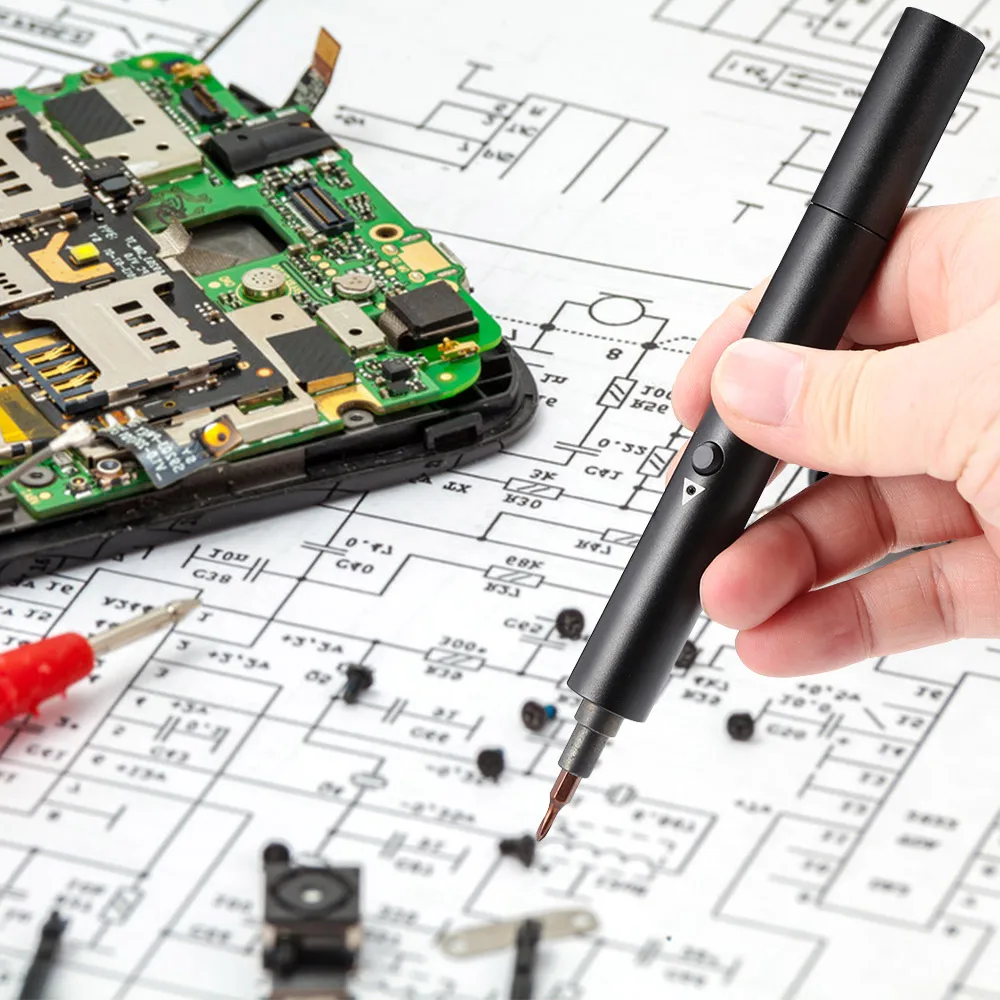 

Precision Electric Screwdriver Set Rechargeable Hand Tool With 23 Bits Portable Professional Tools for Repairing