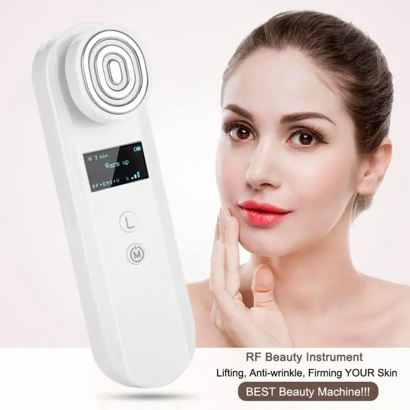 Portable Multifunctional RF Facial Care Therapy Devices EMS Skin Care