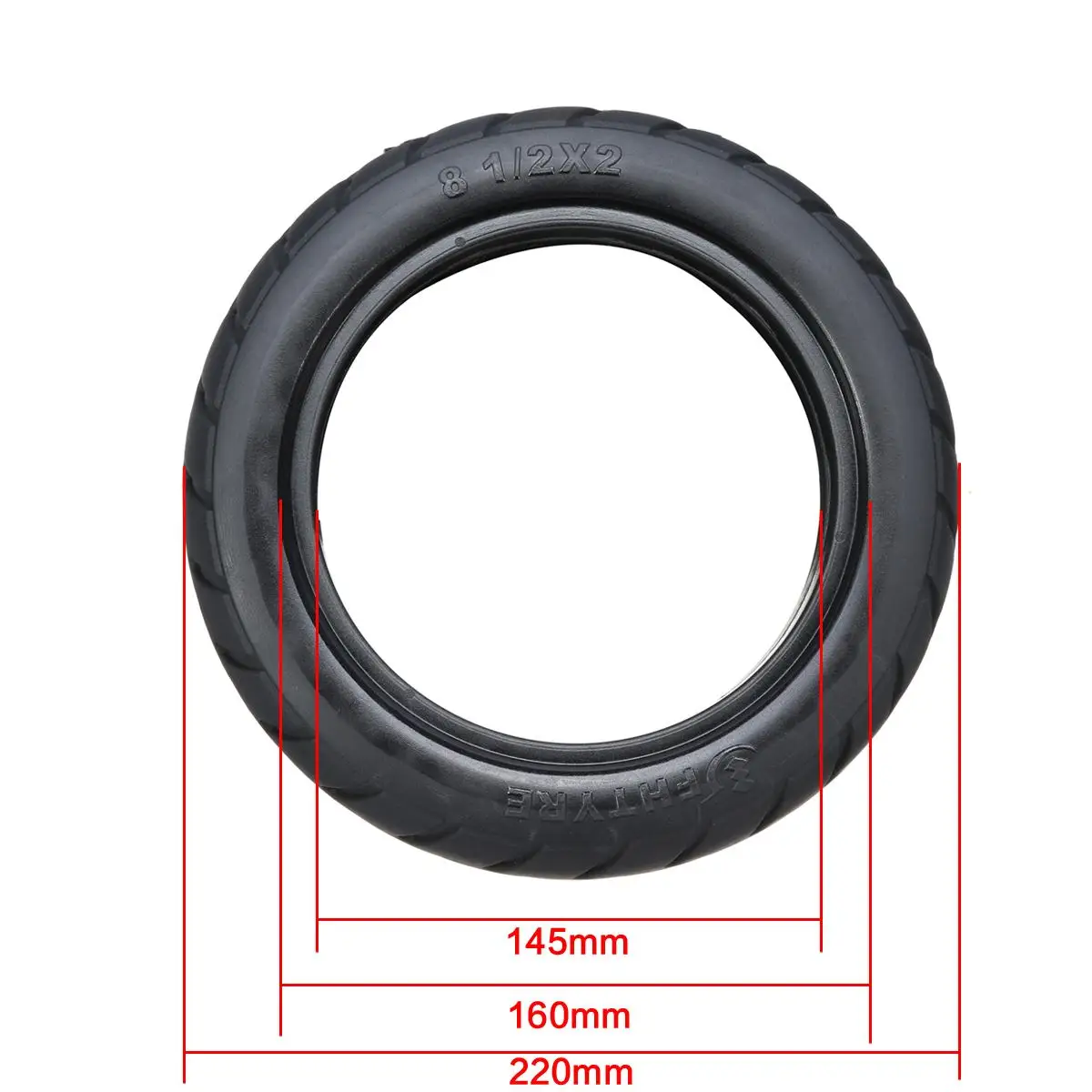 For Xiaomi Mijia M365 Solid Tires 8 1/2X2 Electric Scooter Skateboard Wheels Front Rear Tires Solid Tyres Accessories