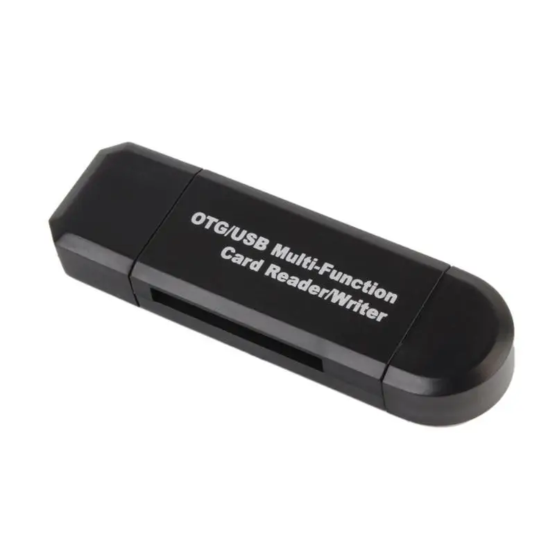 YC-310 2в1 Мультифункциональный USB кардридер Micro USB OTG к USB2.0 высокоскоростной адаптер