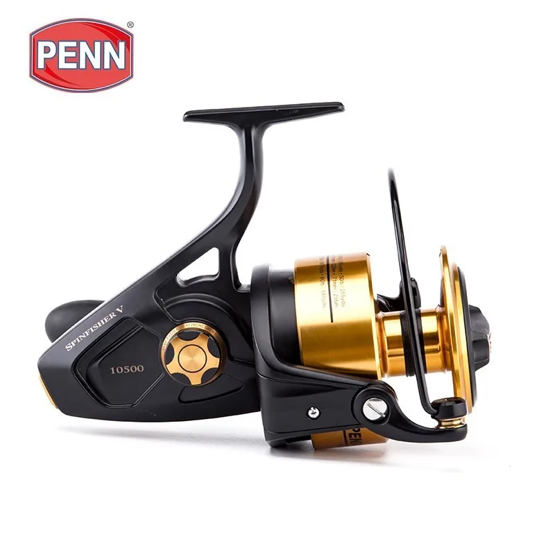 الأصلي بنسلفانيا Spinfisher V SSV 3500-10500 الغزل بكرة الصيد 5 + 1bb المعدني الكامل الجسم Ht-100 المياه المالحة قارب الصيد بكرة MAX18kg