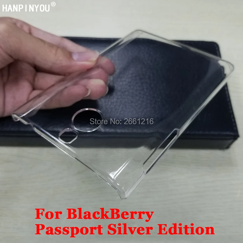 

For BlackBerry Passport Silver Edition 4.5" Hard PC DIY Case Ultra Thin Clear Plastic Cover Protective Skin