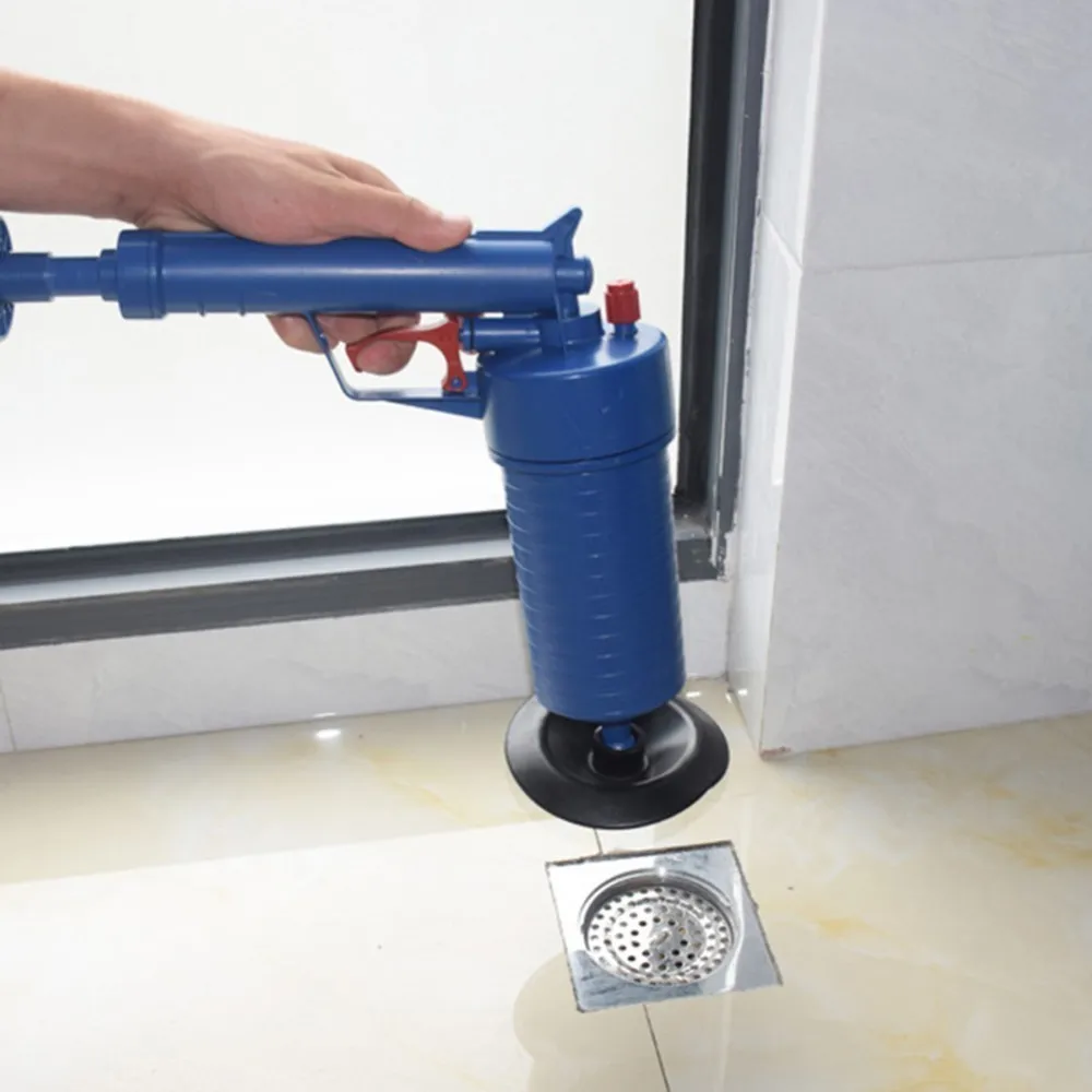

2019 Toilet Plungers 4PCS Kitchen Cleaner Kit Home High Pressure Air Drain Blaster Pump Plunger Sink Pipe Clog Remover Toilets