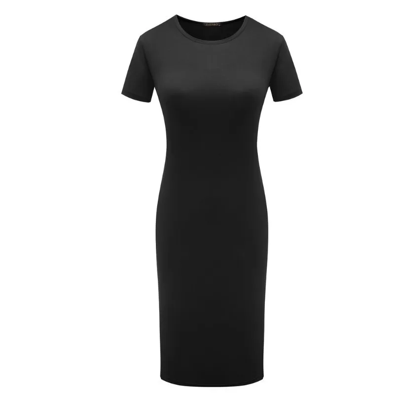 

2018 Explosion Models Solid Color Package Hip Sexy Women Tight Dress