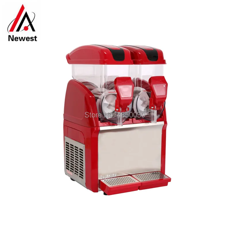 Red color snow melting machine, snow machine,cold drink maker 15 L*2in