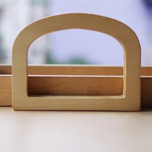 Pièces de sac en bois de Type D, poignée 16.4x12.5cm, 2 pièces, poignée de sac en bois, cadre de sac à main, Sangle en dentelle, vente en gros, 2019
