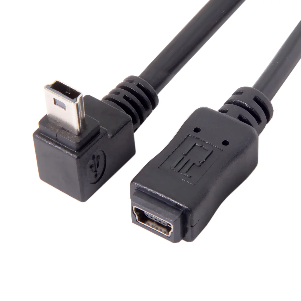 Zihan GPS Mini USB 5pin 90D удлинитель с углом поворота штекер гнездо 20 см|Кабели передачи