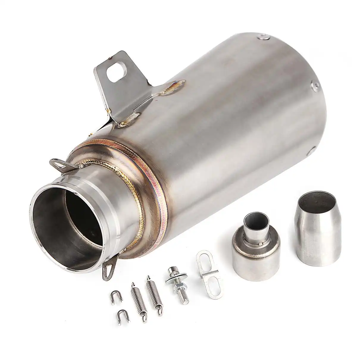 

for Honda Universal Motorcycle dirt bike Exhaust 38-51mm Muffler Pipe Silencer Slip-On Scooter Exhaust Stainless Steel Muffle