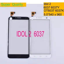 10Pcs/lot For Alcatel One Touch Idol 2 6037 6037Y 6037K OT6037 Touch Screen Touch Panel Sensor Digitizer Front Glass Touchscreen цена 10Pcs/lot For Alcatel One Touch Idol 2 6037 6037Y 6037K OT6037 Touch Screen Touch Panel Sensor Digitizer Front Glass Touchscreen цены онлайн