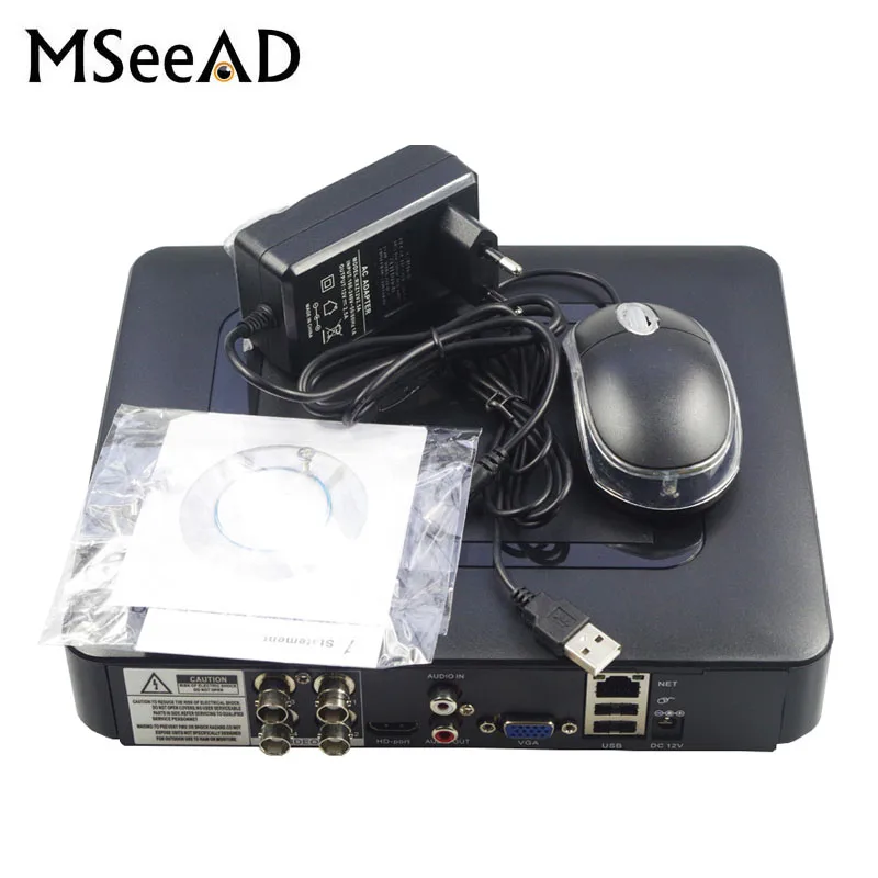 4 канальный 8 AHD DVR видеонаблюдения CCTV рекордер 4CH 720 P/8CH 1080N гибридный