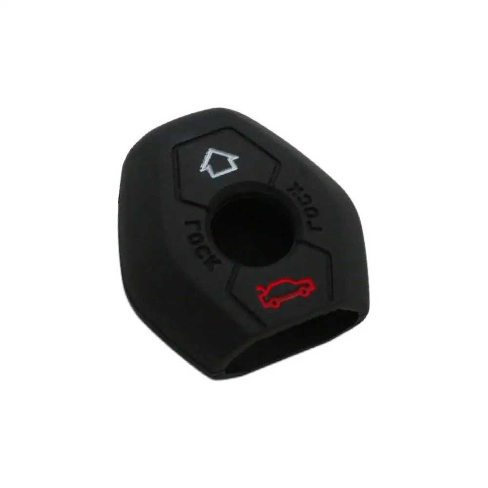 

For OEM Silicone Cover Skin Fit for BMW 3 button remote control keys Car Key Bag Car Accessories