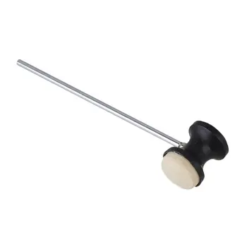 

Stainless steel & felt Shaft Black Drum Pedal Bass Drum Beater Instrument Accessory Part