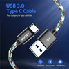 Кабель USB Type-C USLION для быстрой зарядки, шнур usb c для передачи данных, зарядное устройство usb c для Samsung S8, S9, S10, Note 8, xiaomi mi 9, mi9, Huawei P30, P20 ► Фото 2/6