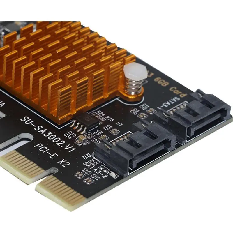 ALLOYSEED PCI-E a SATA 3,0 tarjeta de expansión de escritorio añadir TARJETA DE 2 puertos SATA III PCI Express adaptador ALLOYSEED PCI-E a SATA 3,0 tarjeta de expansión de escritorio añadir TARJETA DE 2 puertos SATA III PCI Express adaptador