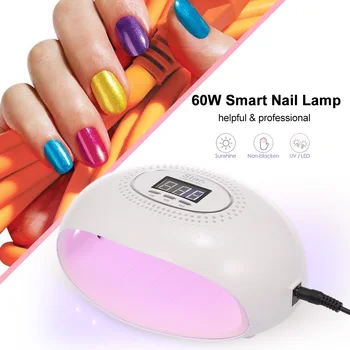 

60W Star 3 Smart Nail Lamp Dryer LED UV Nail Dryer Curing Lamp Professional Nail Gel Curing Tool