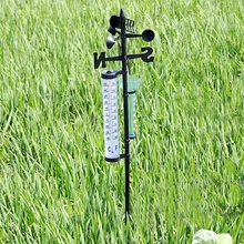 1 шт. Погодная станция точный практичный Многофункциональный измеритель направления ветра термометр для сада открытый двор