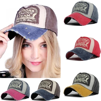 

Fashion Unisex Baseball Cap Women Men Baseball Caps Classic Grinding Adjustable snapback Hat Retro Letter Print Motorcycle Cap