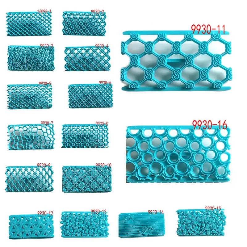 

Multi Patterns Cake Mold Fondant Cake Embosser Flower Shaped Cookie Cutters Embosser Mold Festival Home Kitchen Cake Making Use