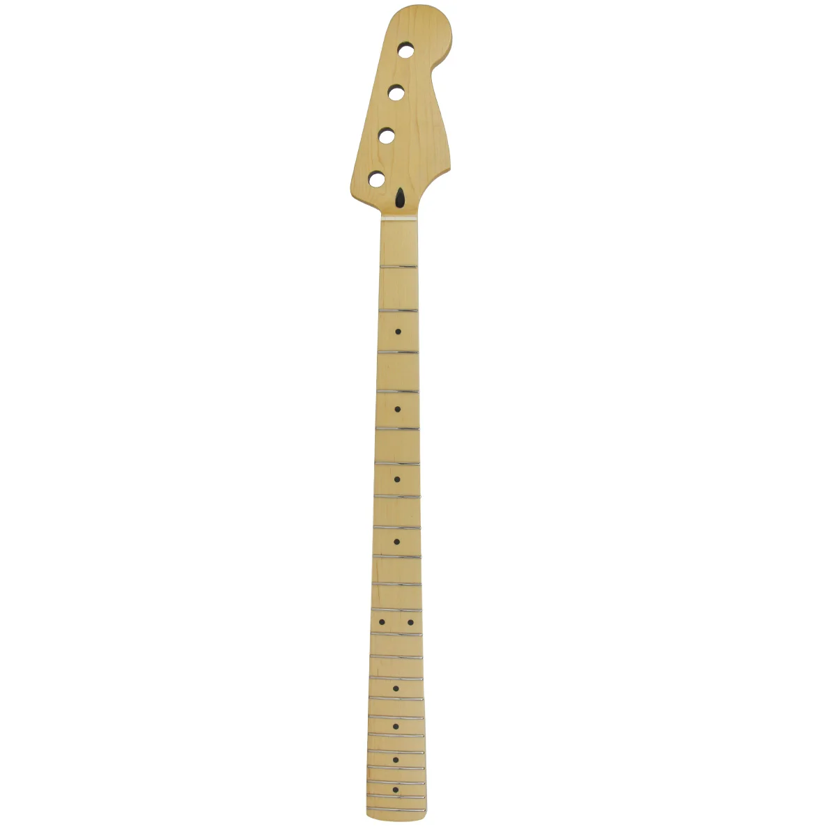 FLEOR 1Pcs 22 Fret Bass Neck Maple Fingerboard Canadian Maple Matte Satin for JB J Bass Guitar Neck Parts Replacements