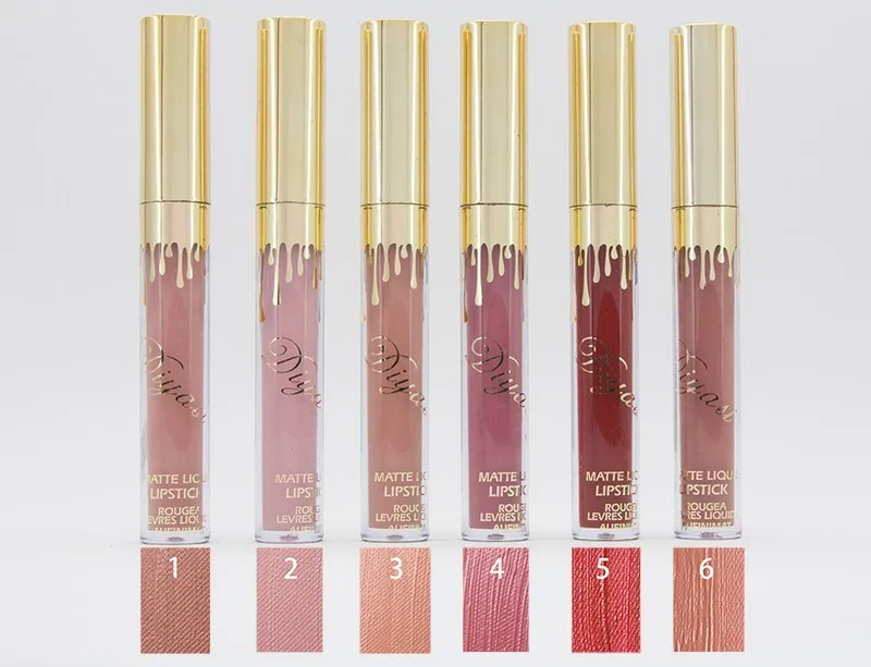 

Diyasi Best Deal Matt liquid lipstick Waterproof Long Lasting Lip Liquid Matte lip gloss Beauty Lip kit Makeup maquiagem labiale