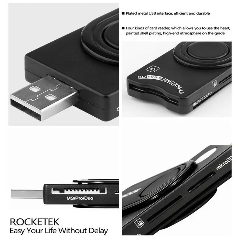 USB 2.0 Smart SD Card Reader for TF MS M2 Micro SD Memory ID Bank Computer Card SIM Cloner Connector Adapter Laptop Accessories USB 2.0 Smart SD Card Reader for TF MS M2 Micro SD Memory ID Bank Computer Card SIM Cloner Connector Adapter Laptop Accessories