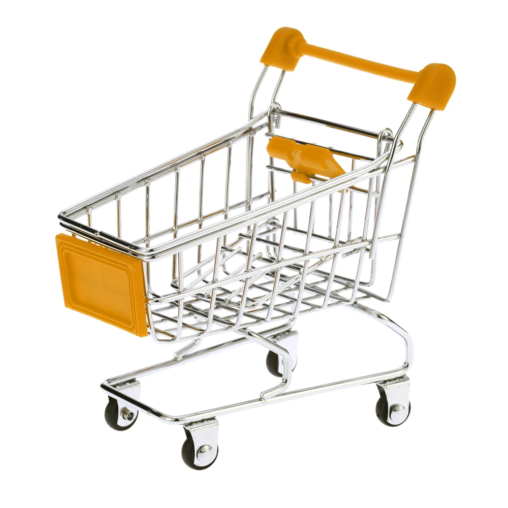 

Mini Shopping Cart Creative Mini Handcart Simulation Pet Bird Parrot Toy For Conures Parakeet Lovebirds Cockatiel Random Color