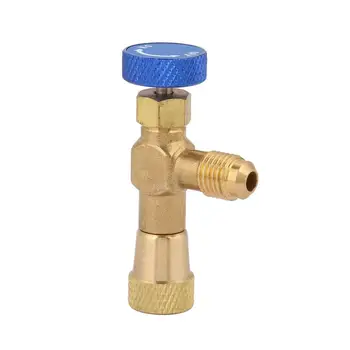 

1/4'' Control Valve for Refrigerant Charging Hose R22 Control Valve brass
