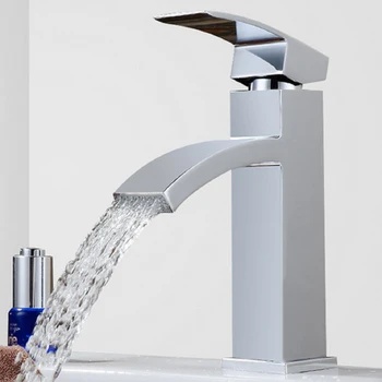 

EVERSO Waterfall Bathroom Faucet Basin Faucet Sink Faucet Torneira Vanity Vessel Mixer Tap Cold Hot Water