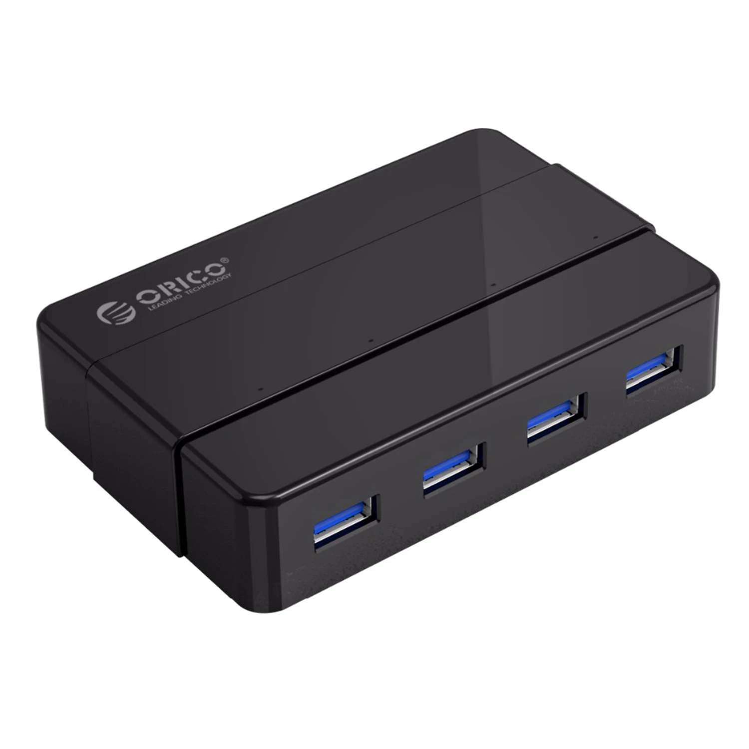 Orico 5 Гбит/с супер скорость 4 порты и разъёмы Usb 3,0 концентратор портативный 12 В 2A адаптеры питания через контроллер 3.3Ft для ноутбука Desktop