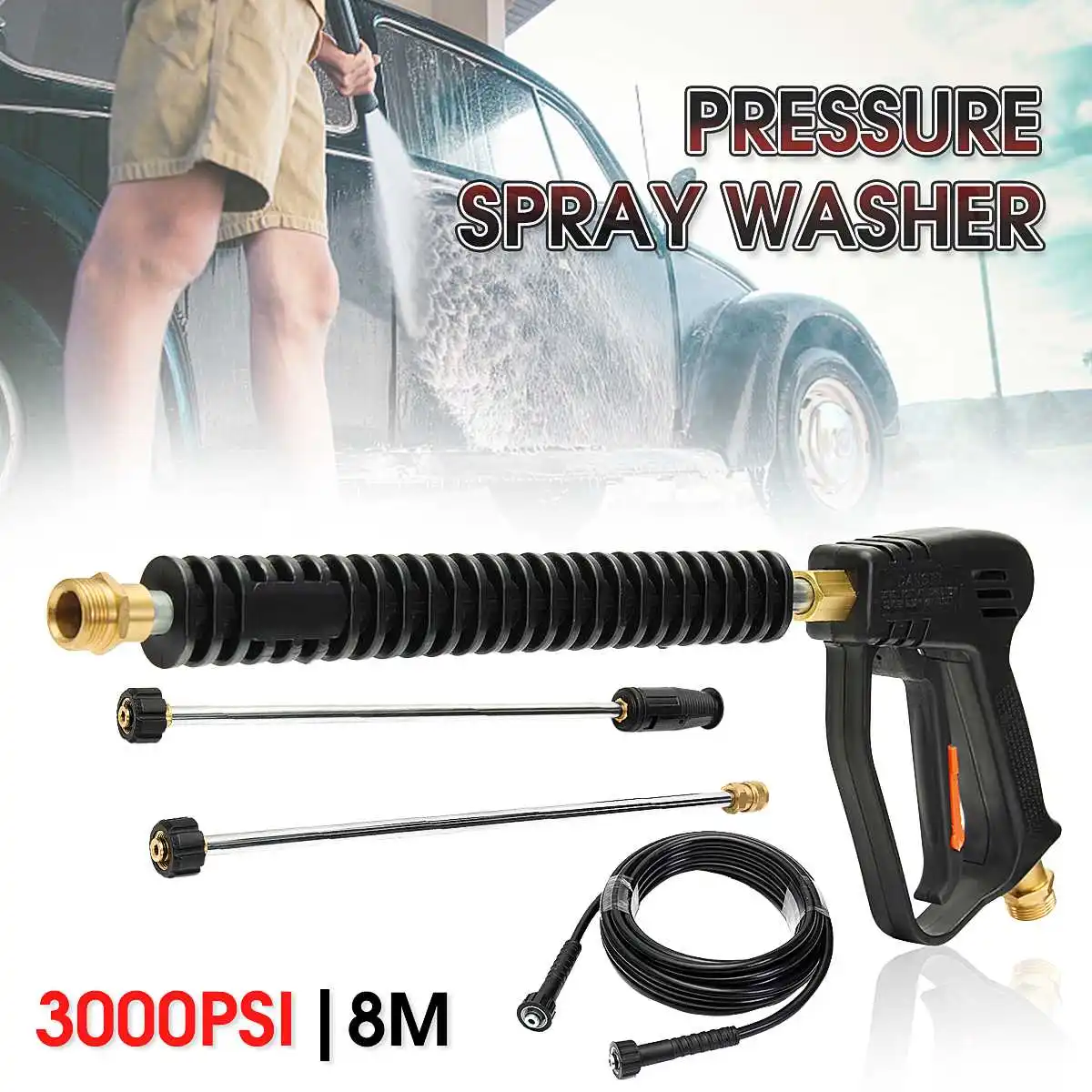 

3000psi Multifunction High Pressure Spray Car Washer sprayer