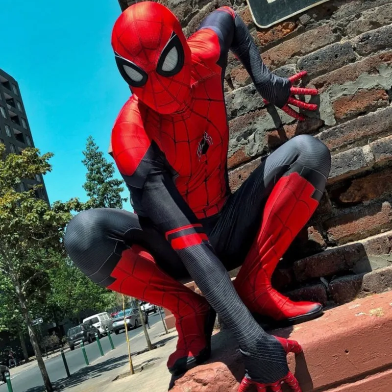 

Adult Kids children boy Spider Man Far From Home Peter Parker Cosplay Costume Zentai Spiderman Superhero Bodysuit Suit Jumpsuits