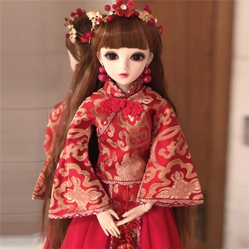 1/3 BJD кукла с одеждой Подвижная гибкими суставами поддержка Сменные Глаза DIY