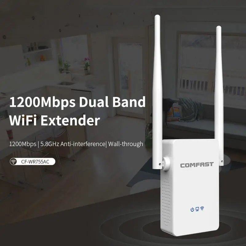 755Ac 1200 Мбит/с Wi-Fi усилитель сигнала двухдиапазонный Wifi расширитель диапазона адаптер беспроводной домашней сети инструмент