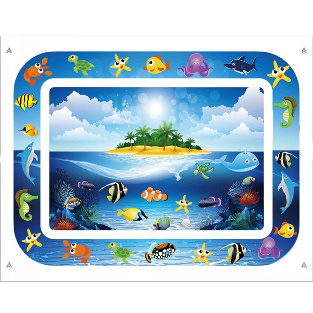 Надувной детский игровой коврик для игр в воде с животиком детская одежда