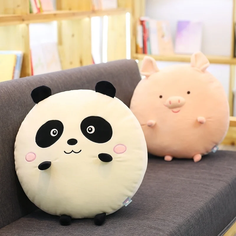 1 шт. 40 см Kawaii Panda Лягушка плюшевая подушка мягкий мультфильм свинья курица