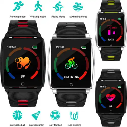 fitness smart watch activity tracker womenmen kids fitbit android ios heart rate