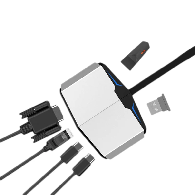 

HOT-Type-c Hub USB3.1 HDMI RJ45 Network Port Expansion Conversion 4K HD