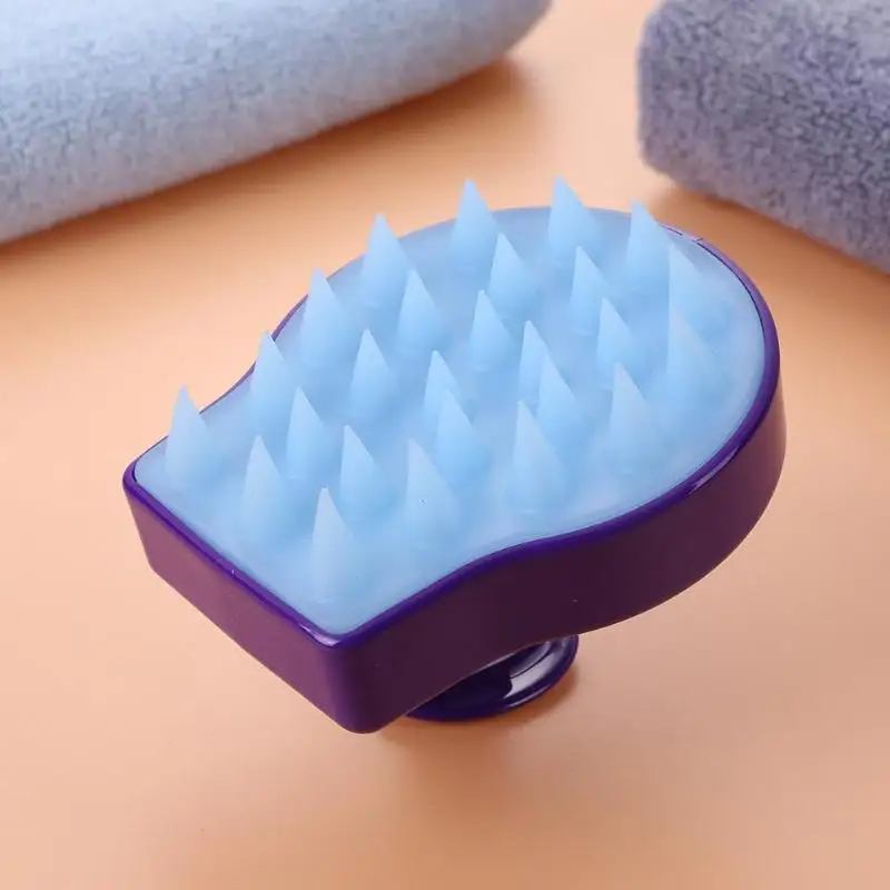 1pc Spa Slim Massage Brush Silicone Head Body Shampoo Scalp Massage Brush Hair Washing Comb Shower Bath Brush Accessories 1pc Spa Slim Massage Brush Silicone Head Body Shampoo Scalp Massage Brush Hair Washing Comb Shower Bath Brush Accessories